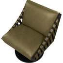  Manufacturer Color_Olive -- Millwin Olive Vegan Leather Upholstered Swivel Accent Chair IMAGE 6