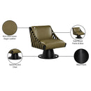 Meridian Millwin Olive Vegan Leather Swivel Accent Chair IMAGE 8