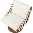  Manufacturer Color_Cream -- Meridian Millwin Swivel Leather Look Accent Chair IMAGE 6