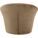 Meridian Tristan Beige Velvet Accent Chair IMAGE 5