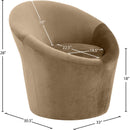  Manufacturer Color_Beige -- Meridian Tristan Stationary Fabric Accent Chair IMAGE 9