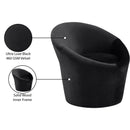 Meridian Tristan Black Velvet Accent Chair IMAGE 10