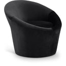  Manufacturer Color_Black -- Tristan Black Velvet Upholstered Accent Chair IMAGE 1