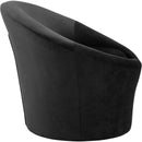  Manufacturer Color_Black -- Tristan Black Velvet Upholstered Accent Chair IMAGE 4