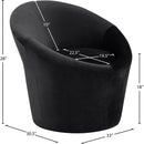  Manufacturer Color_Black -- Tristan Black Velvet Upholstered Accent Chair IMAGE 9