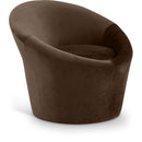  Manufacturer Color_Brown -- Tristan Brown Velvet Upholstered Accent Chair IMAGE 1