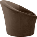  Manufacturer Color_Brown -- Tristan Brown Velvet Upholstered Accent Chair IMAGE 4