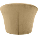 Meridian Tristan Camel Velvet Accent Chair IMAGE 5
