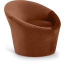  Manufacturer Color_Cognac -- Tristan Cognac Velvet Upholstered Accent Chair IMAGE 1