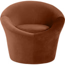  Manufacturer Color_Cognac -- Tristan Cognac Velvet Upholstered Accent Chair IMAGE 3