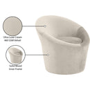  Manufacturer Color_Cream -- Tristan Cream Velvet Upholstered Accent Chair IMAGE 10