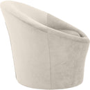  Manufacturer Color_Cream -- Tristan Cream Velvet Upholstered Accent Chair IMAGE 4