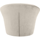  Manufacturer Color_Cream -- Tristan Cream Velvet Upholstered Accent Chair IMAGE 5