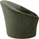 Meridian Tristan Green Velvet Accent Chair IMAGE 4