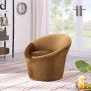  Manufacturer Color_Saddle -- Tristan Saddle Velvet Upholstered Accent Chair IMAGE 2