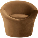 Meridian Tristan Saddle Velvet Accent Chair IMAGE 3