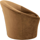  Manufacturer Color_Saddle -- Tristan Saddle Velvet Upholstered Accent Chair IMAGE 4