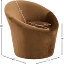  Manufacturer Color_Saddle -- Tristan Saddle Velvet Upholstered Accent Chair IMAGE 9