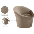  Manufacturer Color_Taupe -- Tristan Taupe Velvet Upholstered Accent Chair IMAGE 10