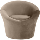  Manufacturer Color_Taupe -- Tristan Taupe Velvet Upholstered Accent Chair IMAGE 3