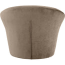 Meridian Tristan Taupe Velvet Accent Chair IMAGE 5