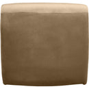 Meridian Nouveau Beige Velvet Accent Chair IMAGE 5