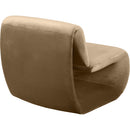 Meridian Nouveau Beige Velvet Accent Chair IMAGE 6