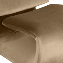 Meridian Nouveau Beige Velvet Accent Chair IMAGE 7
