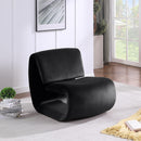 Meridian Nouveau Black Velvet Accent Chair IMAGE 2