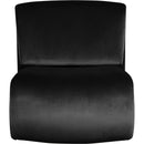  Manufacturer Color_Black -- Nouveau Black Velvet Upholstered Accent Chair IMAGE 3