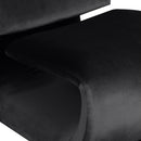 Meridian Nouveau Black Velvet Accent Chair IMAGE 7