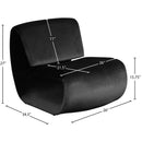  Manufacturer Color_Black -- Nouveau Black Velvet Upholstered Accent Chair IMAGE 9