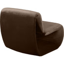  Manufacturer Color_Brown -- Nouveau Brown Velvet Upholstered Accent Chair IMAGE 6