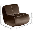  Manufacturer Color_Brown -- Nouveau Brown Velvet Upholstered Accent Chair IMAGE 9