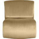 Manufacturer Color_Camel -- Nouveau Camel Velvet Upholstered Accent Chair IMAGE 3