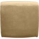 Meridian Nouveau Camel Velvet Accent Chair IMAGE 5