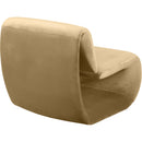  Manufacturer Color_Camel -- Nouveau Camel Velvet Upholstered Accent Chair IMAGE 6