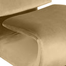  Manufacturer Color_Camel -- Nouveau Camel Velvet Upholstered Accent Chair IMAGE 7