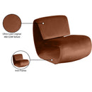 Meridian Nouveau Cognac Velvet Accent Chair IMAGE 10