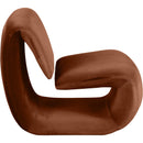  Manufacturer Color_Cognac -- Nouveau Cognac Velvet Upholstered Accent Chair IMAGE 4