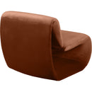 Meridian Nouveau Cognac Velvet Accent Chair IMAGE 6