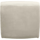  Manufacturer Color_Cream -- Nouveau Cream Velvet Upholstered Accent Chair IMAGE 5