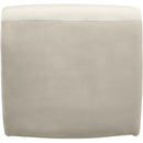 Meridian Nouveau Cream Velvet Accent Chair IMAGE 5