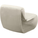  Manufacturer Color_Cream -- Nouveau Cream Velvet Upholstered Accent Chair IMAGE 6
