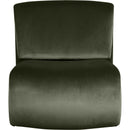  Manufacturer Color_Green -- Nouveau Green Velvet Upholstered Accent Chair IMAGE 3