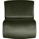 Meridian Nouveau Green Velvet Accent Chair IMAGE 3