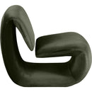  Manufacturer Color_Green -- Nouveau Green Velvet Upholstered Accent Chair IMAGE 4