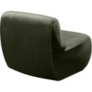  Manufacturer Color_Green -- Nouveau Green Velvet Upholstered Accent Chair IMAGE 6