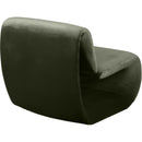 Meridian Nouveau Green Velvet Accent Chair IMAGE 6