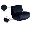 Meridian Nouveau Navy Velvet Accent Chair IMAGE 10